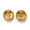 Chanel CC Logo Round Clip-On Earrings GP secondhand