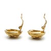 Chanel CC Logo Round Clip-On Earrings GP secondhand