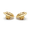 Chanel CC Logo Round Clip-On Earrings GP secondhand