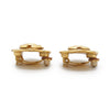 Chanel CC Logo Round Clip-On Earrings GP secondhand