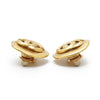 Chanel CC Logo Round Clip-On Earrings GP secondhand