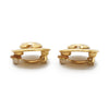 Chanel CC Logo Round Clip-On Earrings GP secondhand