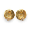 Chanel CC Logo Round Clip-On Earrings GP secondhand