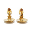 Chanel CC Logo Round Clip-On Earrings GP secondhand