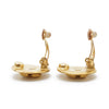Chanel CC Logo Round Clip-On Earrings GP secondhand