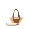 LOEWE Small Raffia Anagram Basket Tote Secondhand