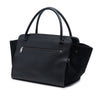 Celine Medium Drummed Calfskin and Suede Trapeze Double Zip Satchel Secondhand