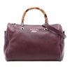 Gucci Medium Calfskin Bamboo Shopper Boston Bag Secondhand