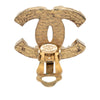 Chanel CC Gold Plated Spiked Clip On Earrings Secondhand