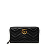 Gucci GG Marmont Matelasse Calfskin Zip Around Wallet Secondhand
