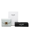 Celine Shiny Calfskin Triomphe Flap Small Wallet Secondhand