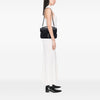 Saint Laurent Large Sheepskin Chevron Monogram Monochrome College Bag Secondhand