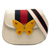 Gucci Small Calfskin Web Linea Butterfly Totem Crossbody Secondhand
