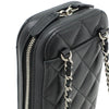 Chanel CC Quilted Caviar Zip Phone Case Secondhand