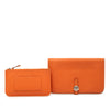 Hermès Clemence Dogon Duo Wallet GM Secondhand