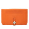 Hermès Clemence Dogon Duo Wallet GM Secondhand