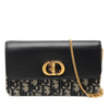 Dior Oblique Jacquard and Calfskin Miss Caro Pouch with Chain Secondhand