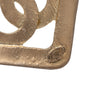 Chanel CC Gold Plated Rhombus Brooch Secondhand