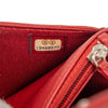 Chanel CC Embossed Lambskin Camellia Wallet On Chain Secondhand