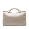 Chanel Metallic Embossed Calfskin Flat Handbag Secondhand
