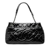 Chanel CC Quilted Patent Timeless Soft Tote Secondhand