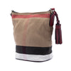 Burberry Mini Mega Check Canvas Ashby Tassel Bucket Bag Secondhand