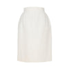 Chanel White Cotton Brocade Skirt - '90s Second hand