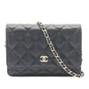 Chanel Mini CC Quilted Caviar Wallet On Chain Secondhand