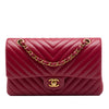 Chanel Medium Classic Chevron Lambskin Double Flap Secondhand