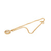 Chanel CC Gold Plated Sunburst Medallion Pendant Necklace Secondhand