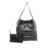 Chanel Large Shiny Calfskin 22 Hobo Secondhand