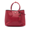 Prada Large Saffiano Cuir Double Satchel Secondhand