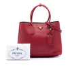 Prada Large Saffiano Cuir Double Satchel Secondhand