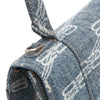 Balenciaga Small BB Monogram Denim Hourglass Top Handle Bag Secondhand