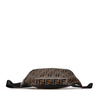 Secondhand Fendi Zucca Embossed Leather Belt Bag