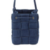 Bottega Veneta Small Denim Maxi Intrecciato Cassette Bucket Bag Secondhand