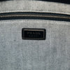 Prada Debossed Denim Logo Drill Tote Secondhand