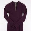 Secondhand Roland Mouret Deep V-Neck Fitted Midi Dress in Plum – EU 34