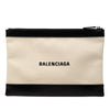 Balenciaga Canvas Navy Clip Clutch M Secondhand