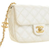Chanel Mini Square Classic Patent Enamel Coco Hearts Single Flap Secondhand