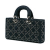 Dior Medium Denim Cannage Eyelet Lady D Joy Secondhand