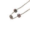 Louis Vuitton Brass Crystal Gamble Station Necklace Secondhand