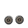 Chanel Resin Faux Pearl CC Round Push Back Earrings Secondhand