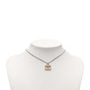 Chanel CC Brass Enamel Pendant Necklace Secondhand