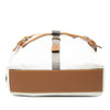 Prada Saffiano Trimmed Tessuto Triple Buckle Messenger Bag Secondhand