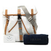 Prada Saffiano Trimmed Tessuto Triple Buckle Messenger Bag Secondhand