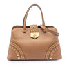 Prada Studded Saffiano Cuir Promenade Satchel Secondhand