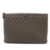 Chanel Large Quilted Caviar Boy O Case Clutch Secondhand