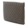 Chanel Large Quilted Caviar Boy O Case Clutch Secondhand