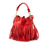 Saint Laurent Small Suede Emmanuelle Fringe Bucket Bag Secondhand